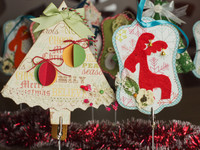 Скрапбукинг: как сделать открытку в форме елочки ...