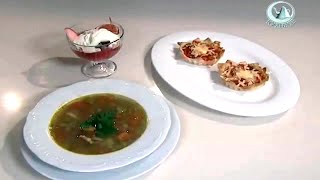 Чечевичный суп и Тарталетки с начинкой из слоеного теста рецепт
