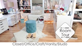 5 Into 1 Room Tour + DIYs Closet/Office/Vanity/Craft/Studio (LisaPullano)