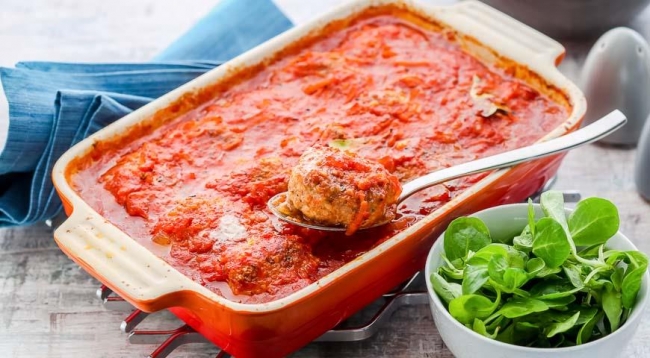Биточки мясные в томатном соусе - «Блюда из мяса»