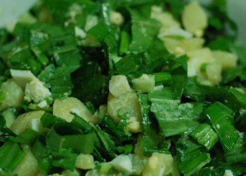 Салат из черемши с зеленым луком - «Закуски»
