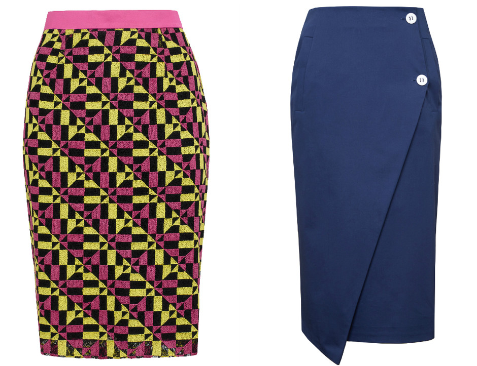 Яркая юбка-карандаш - «Мода»