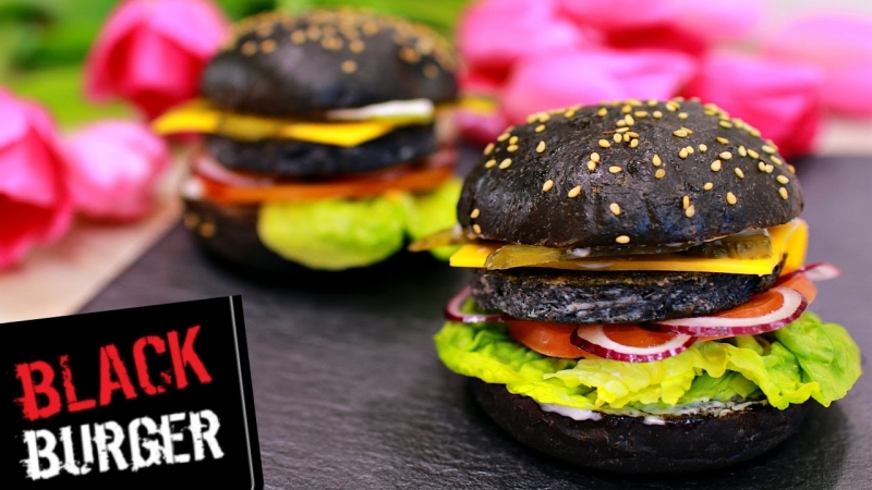 How to cook a black burger recipe.  - «Видео советы»