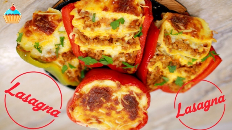 ЛАЗАНЬЯ В БОЛГАРСКОМ ПЕРЦЕ / LASAGNE IN BELL PEPPERS.  - «Видео советы»