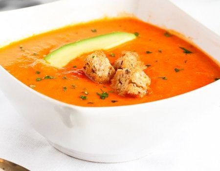 Овощной крем-суп с болгарским перцем - «Первое блюдо»