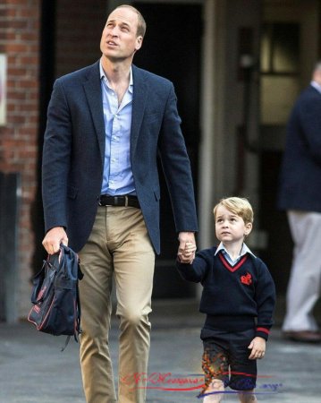 Принца Джорджа учительница встретила у ворот школы - «Дети»