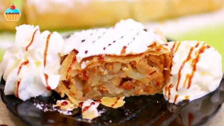 АВСТРИЙСКИЙ ЯБЛОЧНЫЙ ШТРУДЕЛЬ / Apfelstrudel - ну, оОчень вкусный!  - «Видео советы»