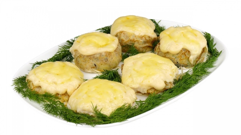 Горячие закуски из блинов "Сугробы" и "Пеньки" ? Новогоднее меню?  - «Видео советы»