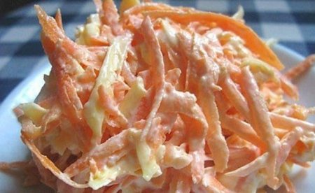 Салат из моркови с яйцом и чесноком — можно даже на ночь! - «Закуски»