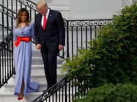 Мелания Трамп надела платье в цветах американского флага - «Я как Звезда»