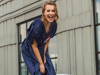 Ксения Собчак надела платье в горох за 125 тысяч рублей - «Я как Звезда»