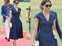 Меган Маркл в джинсовом платье Carolina Herrera посетила турнир по поло - «Я как Звезда»