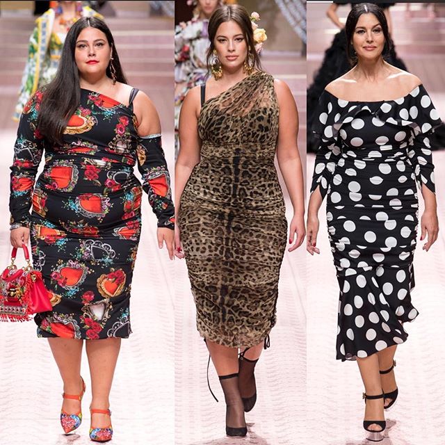 Опасный горошек: Моника Белуччи в спорном платье на показе D&G - «Красота»