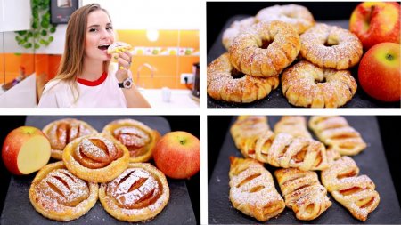 ЯБЛОЧНЫЕ СЛОЙКИ 3 ВАРИАНТА - ну, оОчень вкусные!  - «Видео советы»