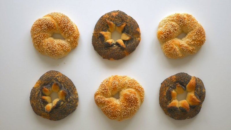 Бублики с кунжутом и маком. Просто, быстро, вкусно  - «Видео советы»