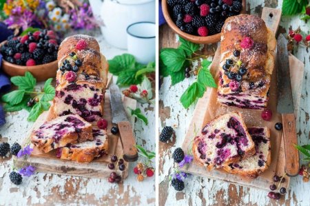 На радость домашним: как приготовить вкусную и красивую булку с ягодами - «Я и Кухня»