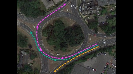 Choosing Lanes at Roundabouts - Part 3 - Multi-Lane (Spiral) Roundabouts  - «Видео советы»