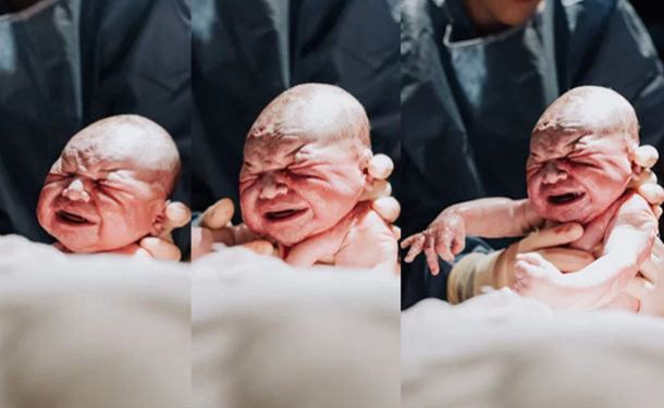 Женщина сфотографировала момент рождения своего сына - «Беременность»