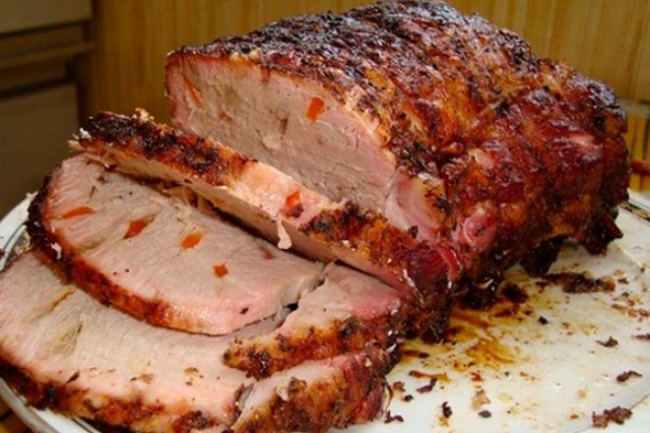 Пикантная буженина из свинины в рукаве - «Блюда из мяса»