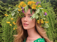 Дочь Заворотнюк в цветочном венке очаровала сеть - «Я как Звезда»