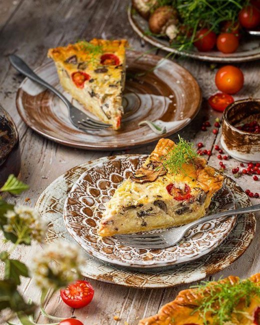 Обед, ужин и перекус: готовим вкусный пирог с сыром и грибами - «Домашние Питомцы»