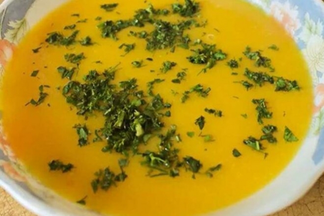 Суп-пюре из тыквы, кабачка и картофеля - «Первое блюдо»