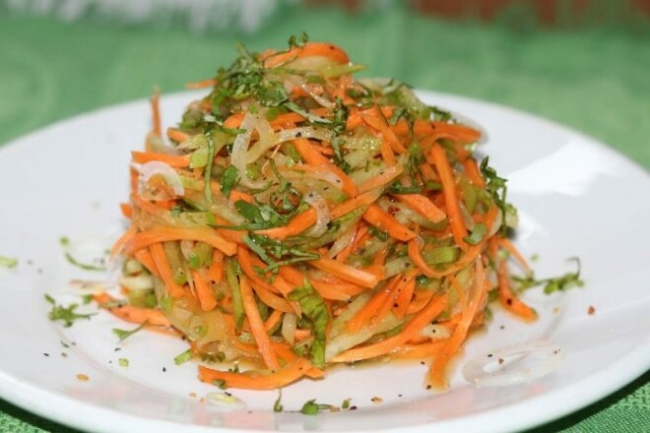 Салат из редьки с овощами по-корейски - «Закуски»