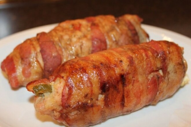 Рулетики из свинины с огурцами - «Блюда из мяса»