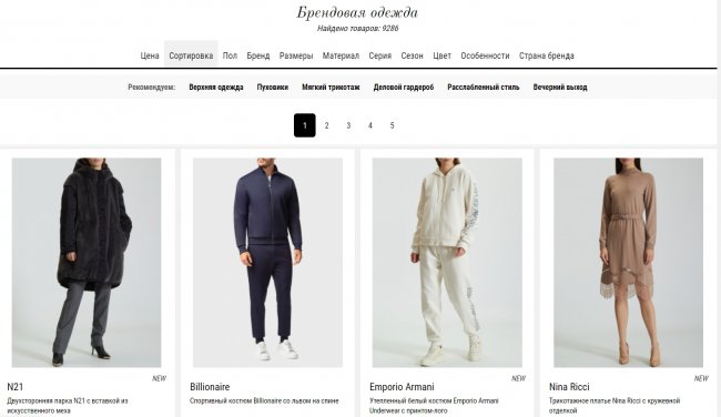 Брендовый пуховик