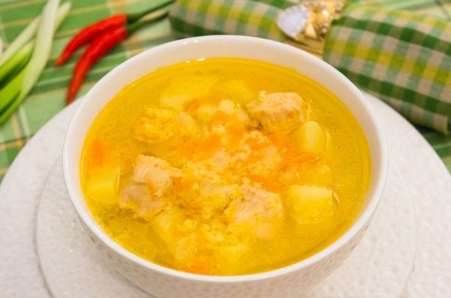 Суп с индейкой и пшеном - «Первое блюдо»