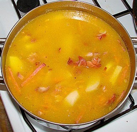 Суп с чечевицей и луком-пореем - «Первое блюдо»