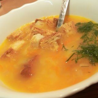 Гороховый суп-пюре с копченостями - «Первое блюдо»